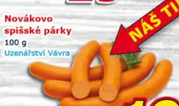 ESO MARKET Novákovo spišské párky nabídka