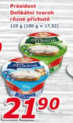 ESO MARKET Président Delikátní tvaroh nabídka