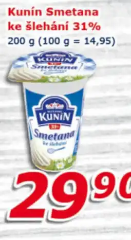 ESO MARKET Kunín Smetana ke šlehání 31% nabídka