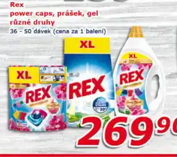 ESO MARKET Rex power caps, prášek, gel nabídka