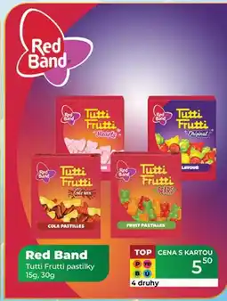 Tamda Foods Red Band Tutti Frutti pastilky 15g, 30g nabídka
