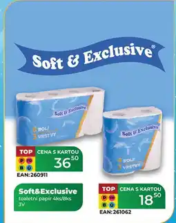 Tamda Foods Soft&Exclusive toaletní papír 4ks/8ks 3V nabídka