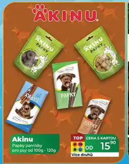 Tamda Foods Akinu Papky pamlsky pro psy od 100g - 120g nabídka