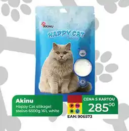 Tamda Foods Akinu Happy Cat silikagel stelivo 6500g 16'L white nabídka