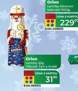 Tamda Foods Orion Lentilky 50g Mikuláš, Čert a Anděl nabídka