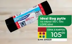 Tamda Foods Ideal Bag pytle na odpad 160'L 15ks LDPE silné nabídka