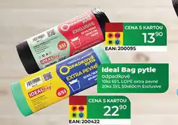 Tamda Foods Ideal Bag pytle odpadkové 10ks 65'L LDPE extra pevné 20ks 35'L 50x60cm Exclusive nabídka