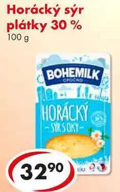 CBA Horácký sýr plátky 30%, 100 g nabídka