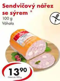 CBA Sendvičový nářez se sýrem, 100 g nabídka