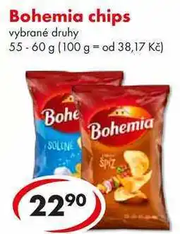 CBA Bohemia chips, 55-60 g nabídka