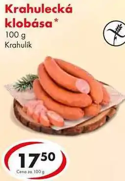 CBA Krahulecká klobása, 100 g nabídka