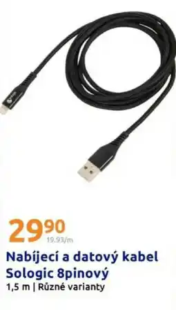 Action Nabíjecí a datový kabel sologic 8pinový nabídka