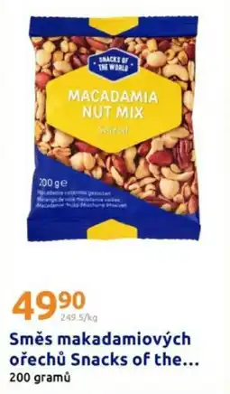 Action Směs makadamiových ořechů snacks of the nabídka
