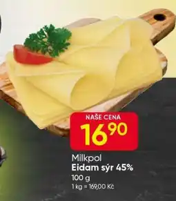 Hruška Milkpol Eidam sýr 45% nabídka
