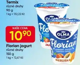 Hruška Florian jogurt nabídka