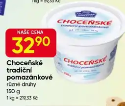 Hruška Choceňské tradiční pomazánkové nabídka