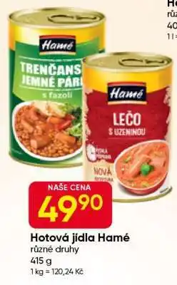 Hruška Hotová jídla Hamé nabídka