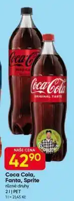 Hruška Coca-Cola, Fanta, Sprite nabídka