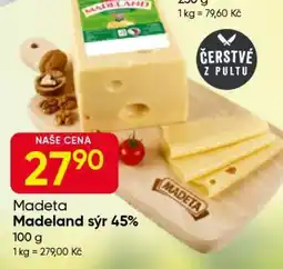 Hruška Madeta Madeland sýr 45% nabídka