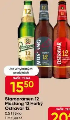 Hruška Staropramen 12 Mustang 12 Hořký Ostravar 12 nabídka