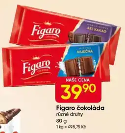 Hruška Figaro čokoláda nabídka