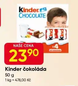Hruška Kinder čokoláda nabídka