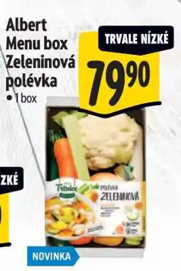 Albert Albert Menu Box Zeleninová polévka nabídka