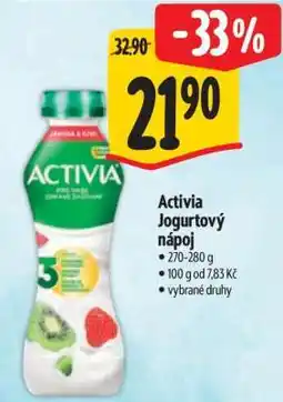 Albert Activia jogurtový nápoj nabídka