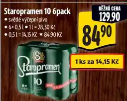Albert Staropramen 10 6pack nabídka