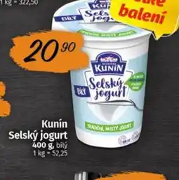 Coop Kunín Selský jogurt nabídka
