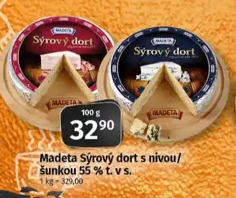 Coop MADETA Sýrový dort s nivou/ šunkou 55 % t. v s. nabídka