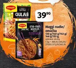 Coop Maggi nudle/ omáčka nabídka