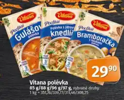 Coop Vitana polévka nabídka