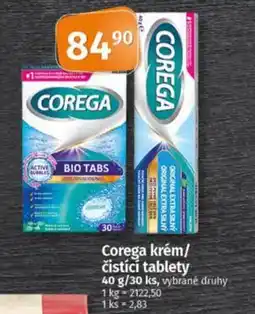 Coop Corega krém/ čistící tablety nabídka