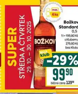 Billa Božkov Standard 0,5l nabídka