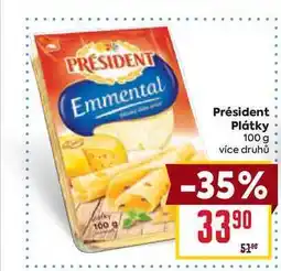 Billa Président Plátky 100 g nabídka