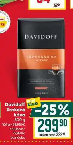 Billa Davidoff Zrnková Κάνα 500 g nabídka