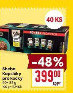 Billa Sheba Kapsičky pro kočky 40x85 g nabídka