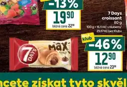 Billa 7 Days croissant 80 g nabídka