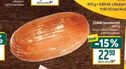 Billa Chléb konzumní 500 g nabídka