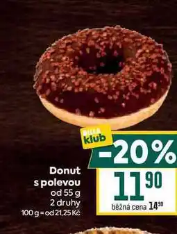 Billa Donut s polevou od 55 g nabídka