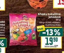 Billa Křupky kukuřičné jahodové 90 g nabídka
