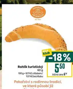 Billa Rohlík turistický 60 g nabídka