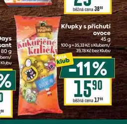 Billa Křupky s příchutí ovoce 45 g nabídka
