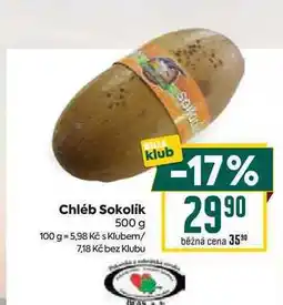 Billa Chléb Sokolík 500 g nabídka