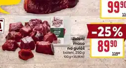 Billa Jeleni maso na guláš balení, 250 g nabídka