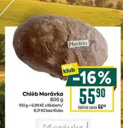 Billa Chléb Morávka 800 g nabídka