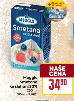 Billa Meggle Smetana ke šlehání 30% 250 ml nabídka