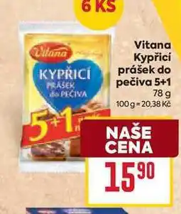 Billa Vitana Kypřicí prášek do pečiva 5+1 78 g nabídka