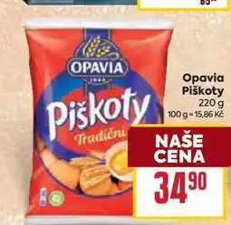 Billa Opavia Piškoty tradiční 220g nabídka